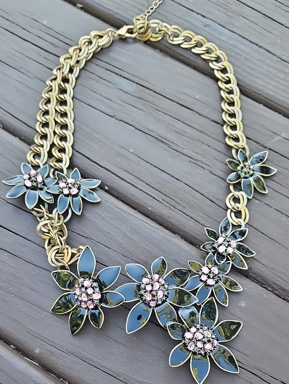 Coldwater Creek Floral Statement Necklace